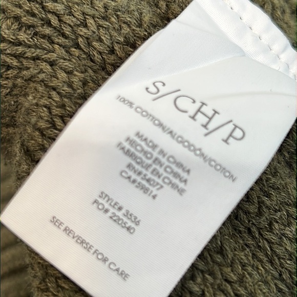 CABI Aerial Button Front Chunky Knit Cardigan Green S #3536 Nearly NEW - Picture 4 of 4